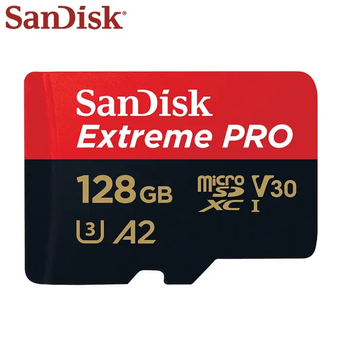Carte mémoire SanDisk Microsd haute vitesse U3 C10 A2 V30 4K Extreme Pro