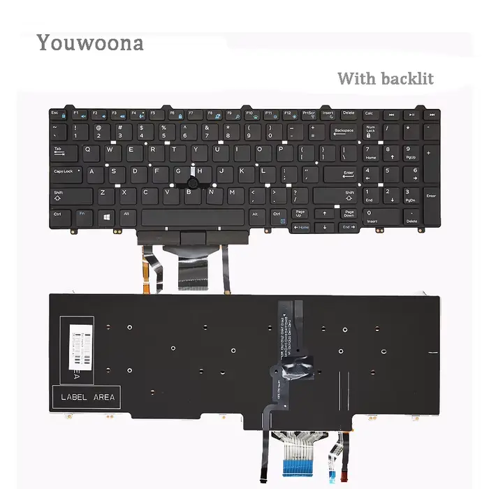 Clavier d'ordinateur portable d'origine pour DELL