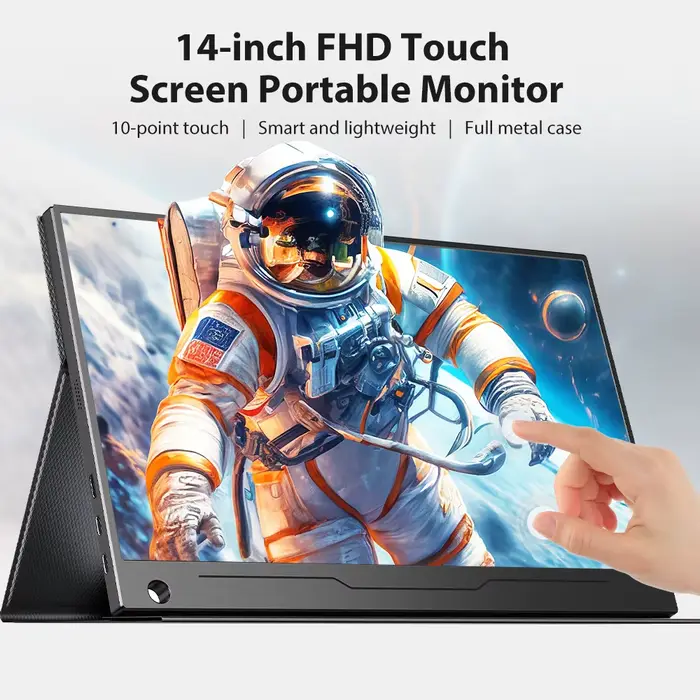UPERFECT moniteur à écran tactile Portable 14 "1080P FHD HDMI ordinateur de bureau