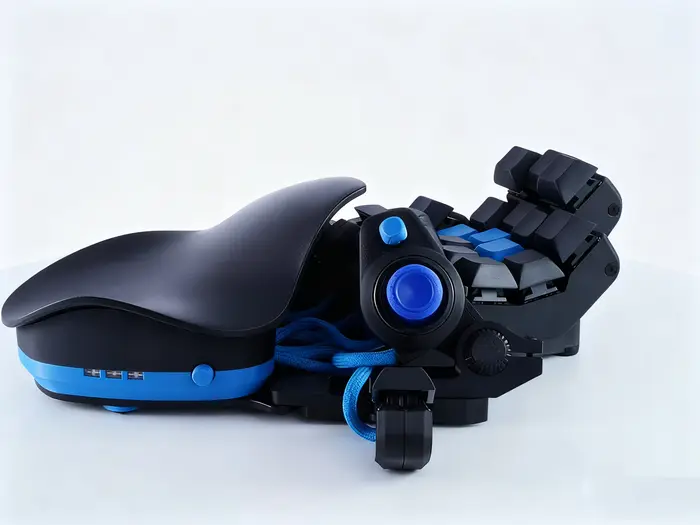 GameClaw QianRen clavier de jeu gaucher réglable à une main filaire WASD Joystick ergonomie PC Espor
