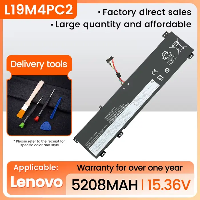 Batterie L19C4PC0 L19SPC0 L19M4PC0 pour Lenovo Legion 5-15ARH05,15IMH05H L19M4PC1 L19M4PC2 L19C4PC1 