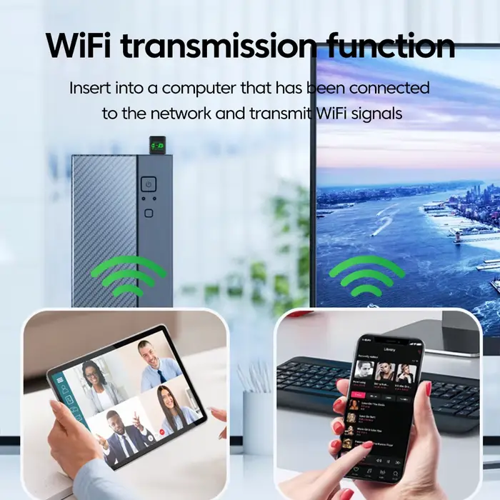 6 AX900 Bluetooth 5.4 WiFi USB adaptateur carte réseau sans fil 2.4G et 5GHz antenne