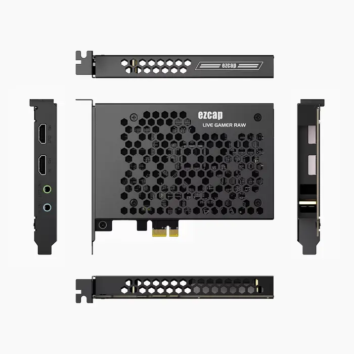 Ezcap324B Live Gamer Raw PCIE 4K carte de capture de jeu vidéo enregistrement et flux en direct pour les caméscopes de systèmes de jeu
