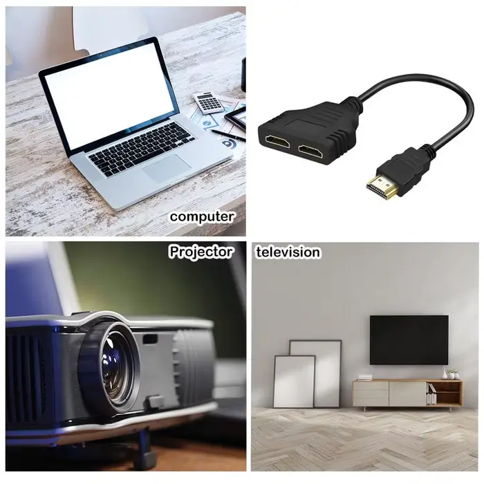 Répartiteur HDMI 1 entrée 2 sorties 4K pour deux moniteurs