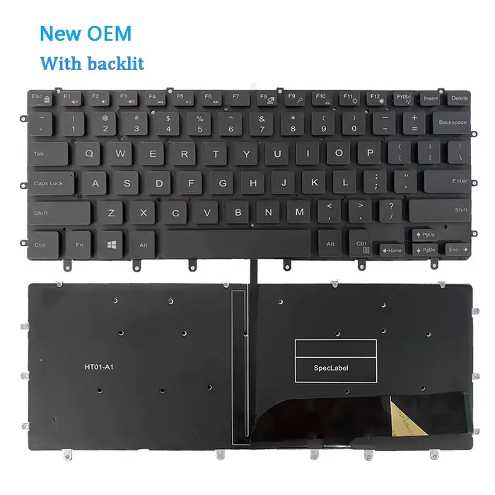 Nouveau clavier d'ordinateur portable d'origine pour DELL XPS15 9550 9560 9570 7558 7568 7590 P56F M