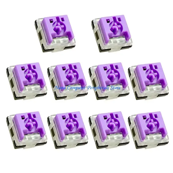 F68C 10 pièces commutateurs silencieux à profil bas avec oscillation réduite Double Contacts en or Rose claviers mécaniques