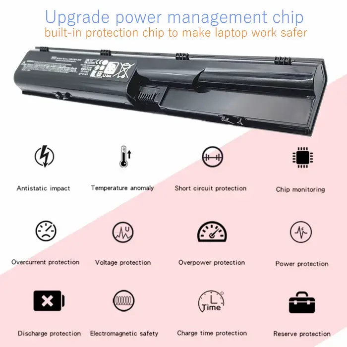 Batterie d'ordinateur portable pour HP ProBook 4330s 4331s 4430s 4431s 4435s 4436s 4440s 4441s 4446s 4530s 4535s 4540s 4545s LC32BA122 PR06