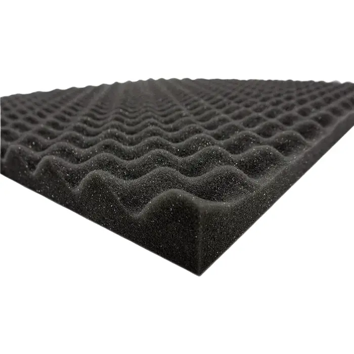Panneau acoustique auto-adhésif HERTBER en mousse alvéolée 100x50x3cm haute densité insonorisant pour salle de jeux