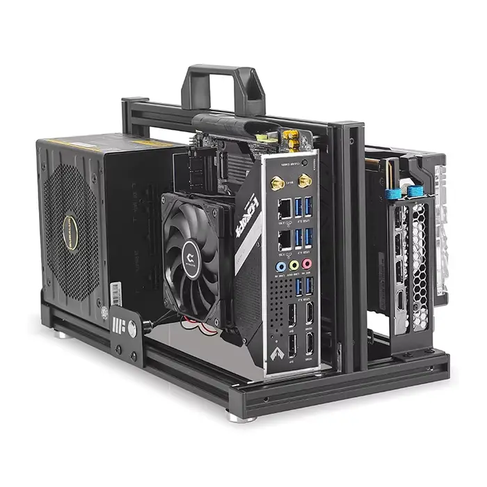 METALFISH Boîtier ITX A4 en aluminium à cadre ouvert