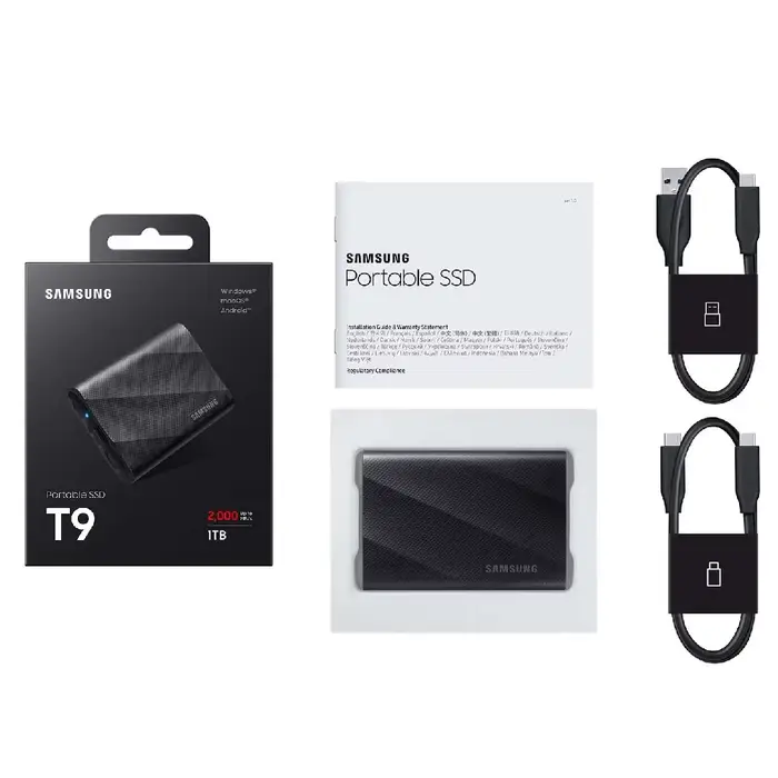 SSD portable Samsung T9 1 To 2 To 4 To USB 3.2 Gen 2x2