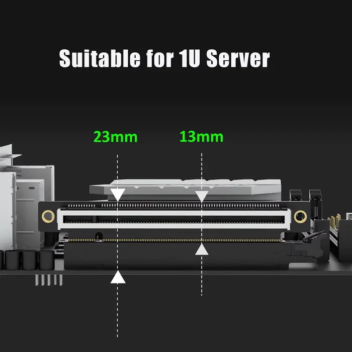 Carte adaptateur Riser PCIe 5.0 X16