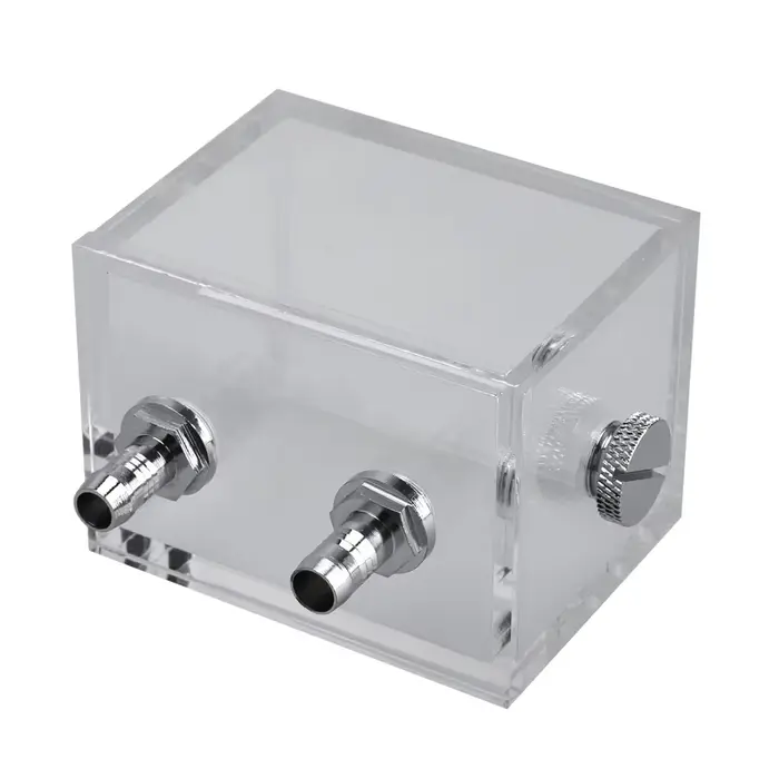Réservoir d'eau transparent en acrylique 200 ml pour refroidisseur d'ordinateur, réservoir de refroi