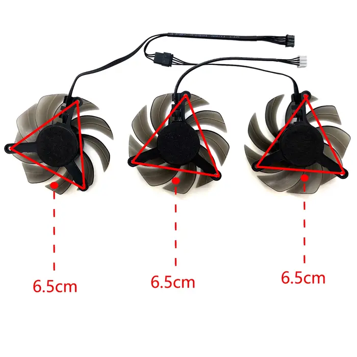 TH8015S2H-PCC01 pour PNY GeForce RTX3070 3070ti 3080 3080ti 3090 XLR8 REVEL EPIC-X RGB Triple ventilateur foulant carte