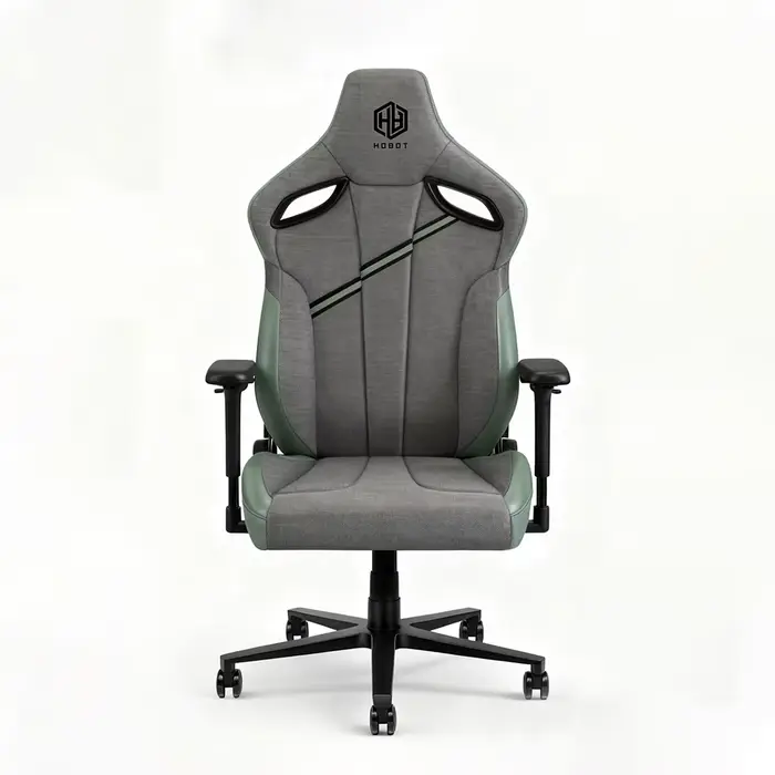 Chaise de jeu de course à dossier haut en cuir PU - Support lombaire ergonomique