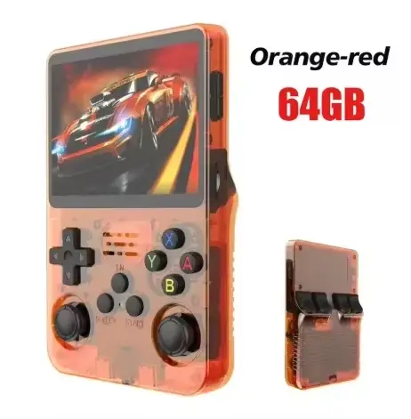 Console de jeu portable rétro R36S – Écran IPS de 3,5 pouces, 64 Go/128 Go, appareil de jeu portable