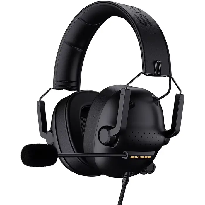 Casque de jeu filaire avec microphone pour PC