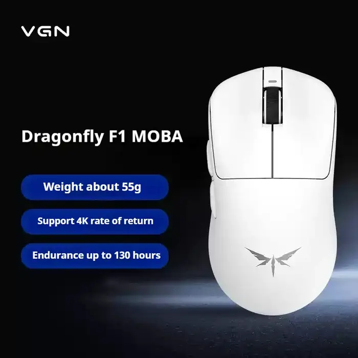 VGN libellule F1 Pro Max 4k souris sans fil double mode souris de jeu Moba 2.4G filaire léger e-sports souris de jeu Pc/mac cadeau
