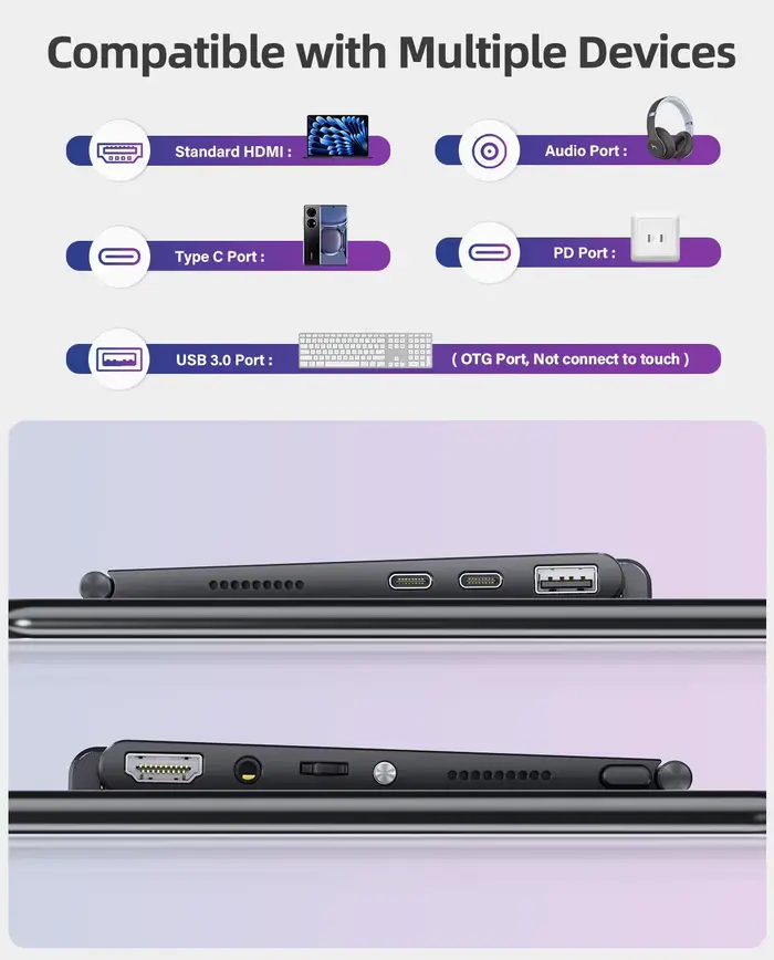 Moniteur portable UPERFECT Écran tactile autonome 15
