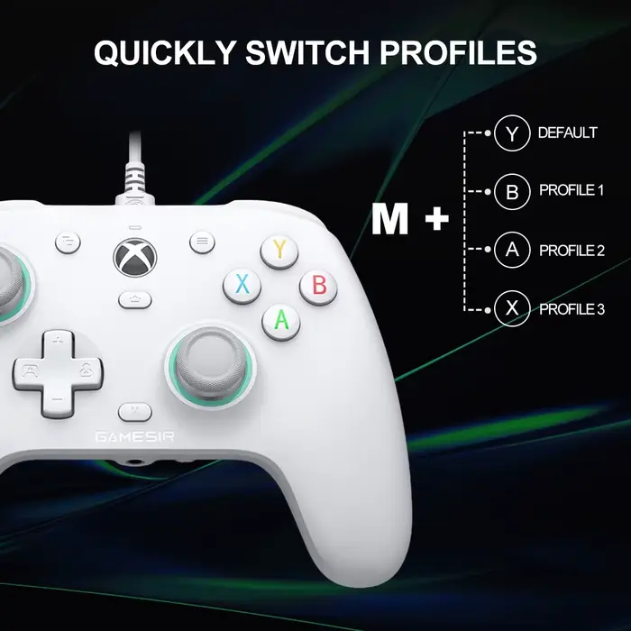 Gamesir G7 SE Manette de jeu XBOX Contrôleur filaire pour PC XSX, XSS, Xbox One Joystick effet Hall 