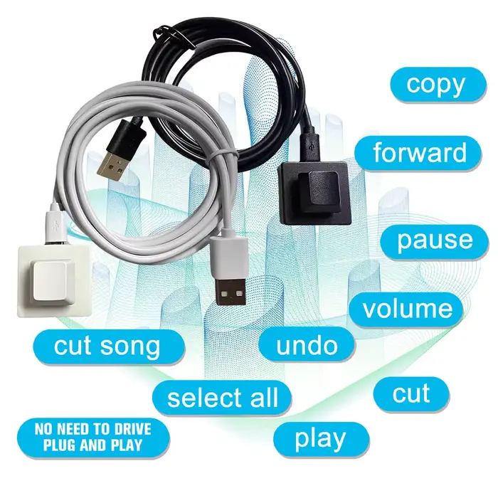 Mini clavier de jeu RGB programmable 1/2 touches