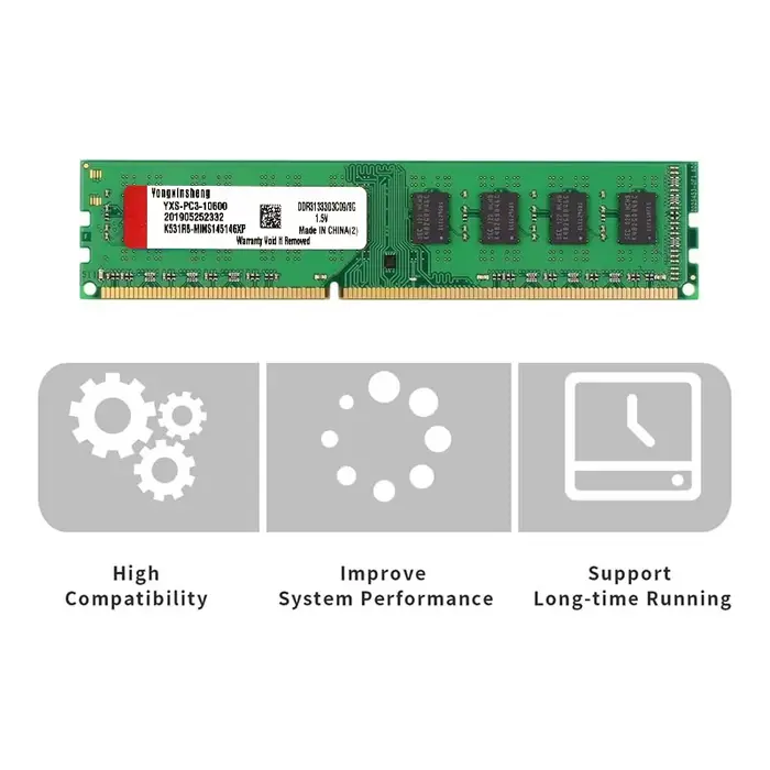 Carte mère AMD dédiée DDR3 4GB 8GB 1333 1600MHZ RAM mémoire de bureau 1.5V 240 broches CPU Intel non tampon non compatible