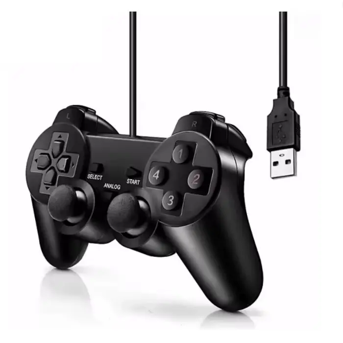 Manette de jeu filaire USB pour WinXP/Win7/Win8/Win10, Joypad pour PC Windows, ordinateur portable,