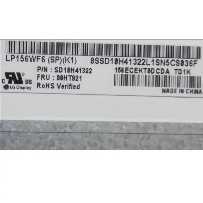 NV156FHM-N42 LP156WF6 éventuelles K3