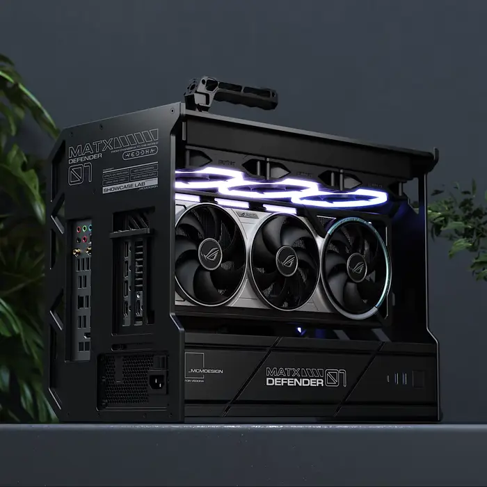 Boîtier PC MATX en aluminium CNC pour jeux en plein air