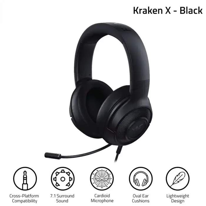 Razer Kraken X Essential Casque De Jeu 7.1 Son Surround