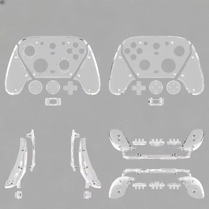 Panneau de remplacement minimaliste Transparent pour contrôleur de jeu GameSir G7 Pro, Version PC