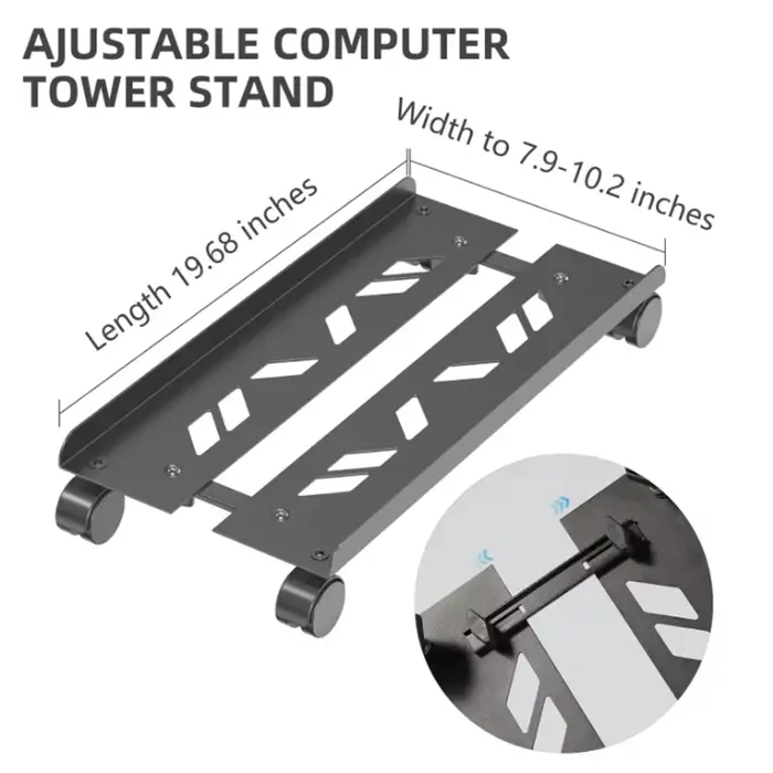 Support pour tour d'ordinateur compatible avec la plupart des PC pour le bureau à domicile