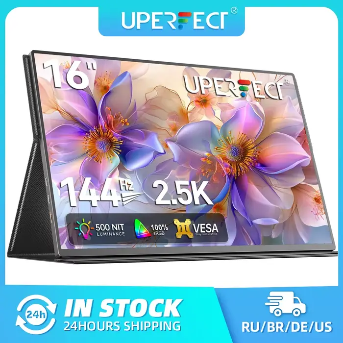 UPERFECT 16 "2K moniteur Portable 2560*1600 16:10 100% sRGB 500Cd/m2 120Hz affichage de jeu pour Xbo