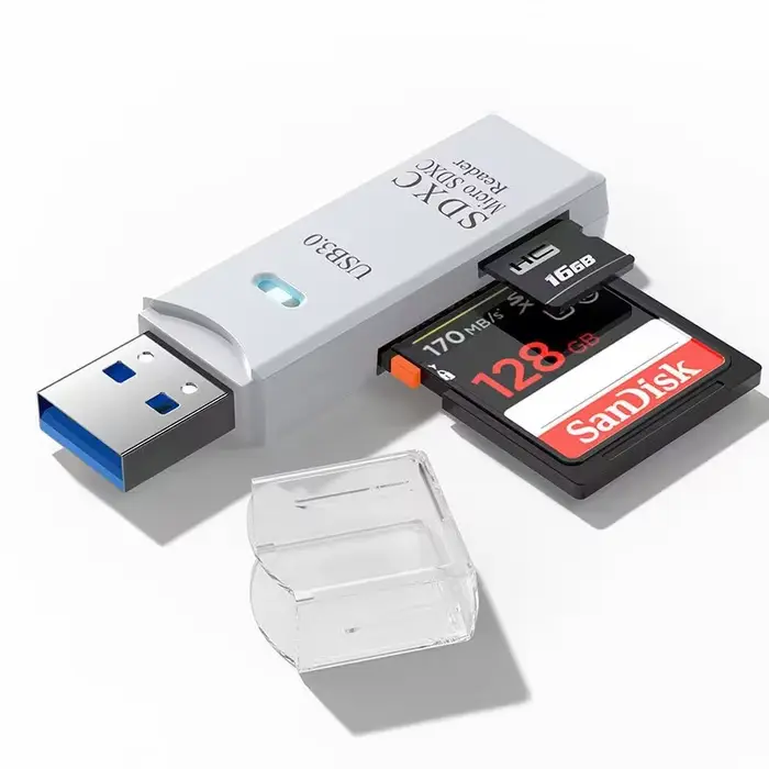 Lecteur de carte USB2.0/3.0 2 en 1