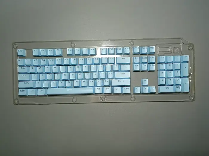 Capuchons de touches transparents Corsair PBT pour K70 K65 K68 K63 K95 K100