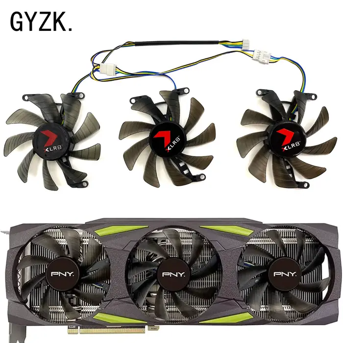 Nouveau pour PNY GeForce RTX3070ti 3080 3080ti 3090 XLR8 UStore ISING EPIC-X RGB Triple Ventilateur OC Fouling Carte