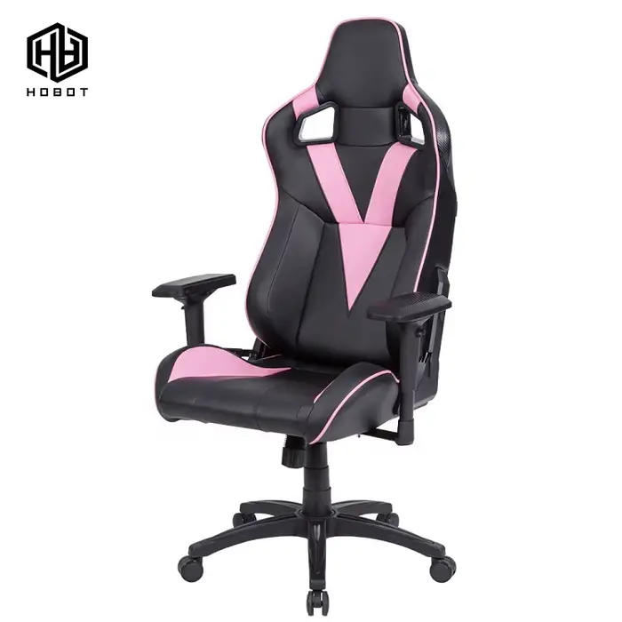 Chaise de jeu PC ergonomique rose