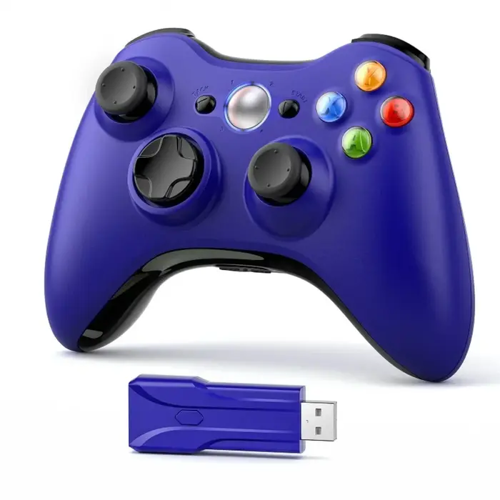 Contrôleur de jeu GAMROMBO pour Xbox 360/mince/console PC manette de jeu sans fil/filaire avec poignée ergonomique