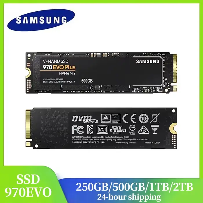 Samsung 2 to SSD 1 to 970 EVO Plus MLC NVMe M.2 2280 500GB disque SSD interne PCIe 3.0x4 250GB pour