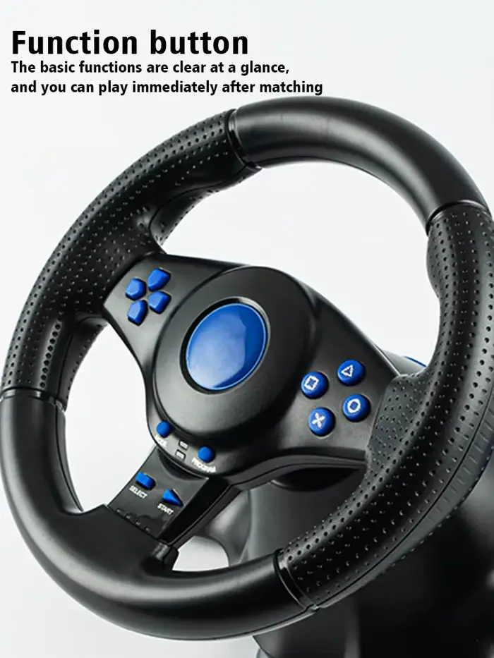 Contrôleur de vibrations de volant de course 7 en 1, pédales de course de Simulation de jeu pour swi
