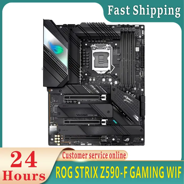 Nouvelle carte mère originale ROG STRIX Z590-F GAMING WIFI 128GB 4 * M.2 LGA 1200 DDR4 ATX Z590 cart