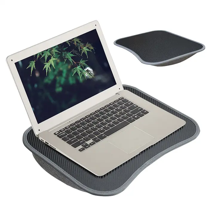 Support pour ordinateur portable avec coussin moelleux