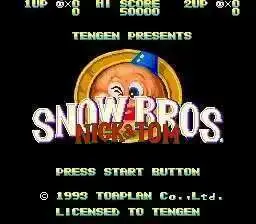 Carte de jeu MD pour consoles Sega MegaDrive Genesis, Snow Bros, 16 bits