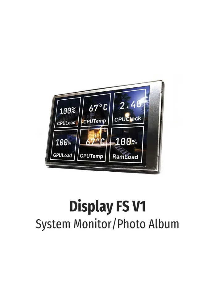 3.5 pouces IPS USB écran secondaire pour ordinateur CPU GPU RAM HDD affichage 320*480 système moniteur Album Photo