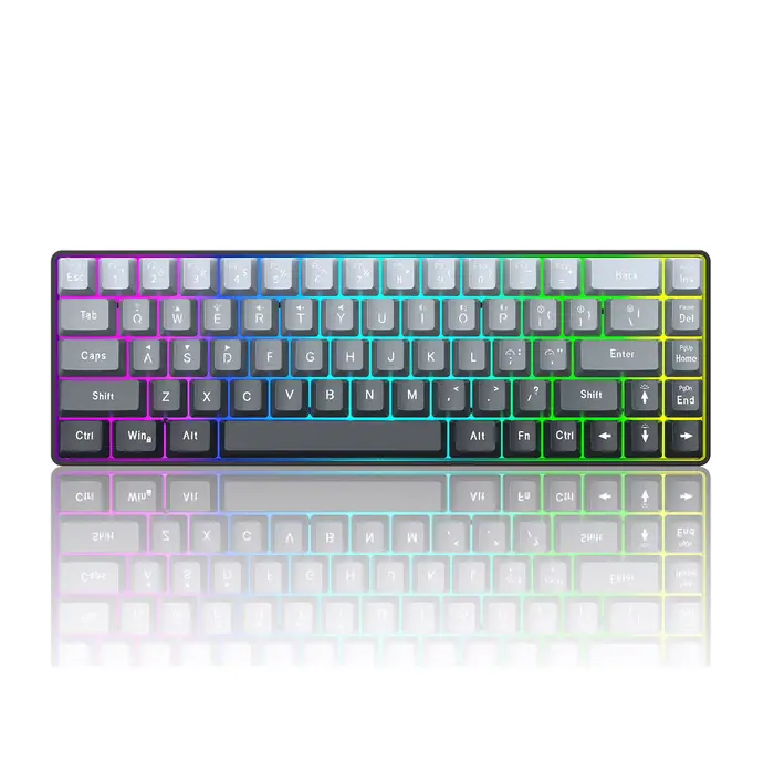 Clavier de jeu RGB V200 à 68 touches avec connectivité 3 modes compatible avec plusieurs appareils