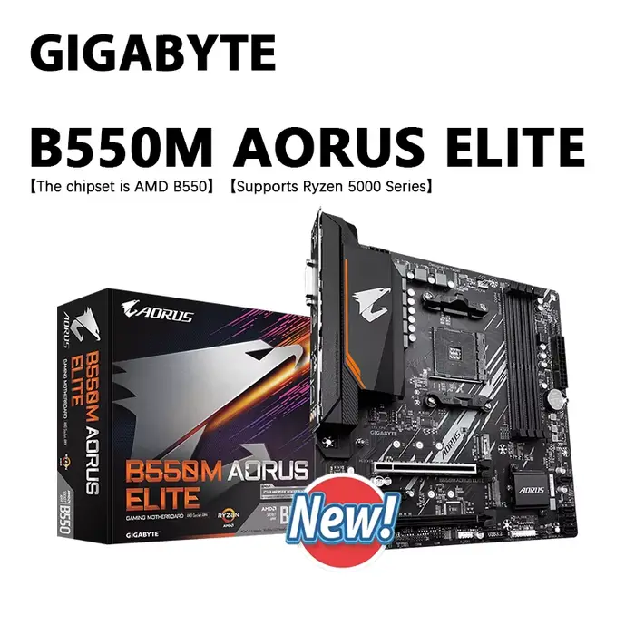 GIGABYTE B550M AORUS ELITE nouvelle carte mère Micro-ATX AMD B550 Socket AM4