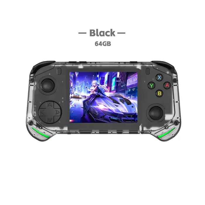 Console de jeu Portable rétro RX6H, système Linux, écran IPS de 3.5 pouces, lecteur vidéo de poche P