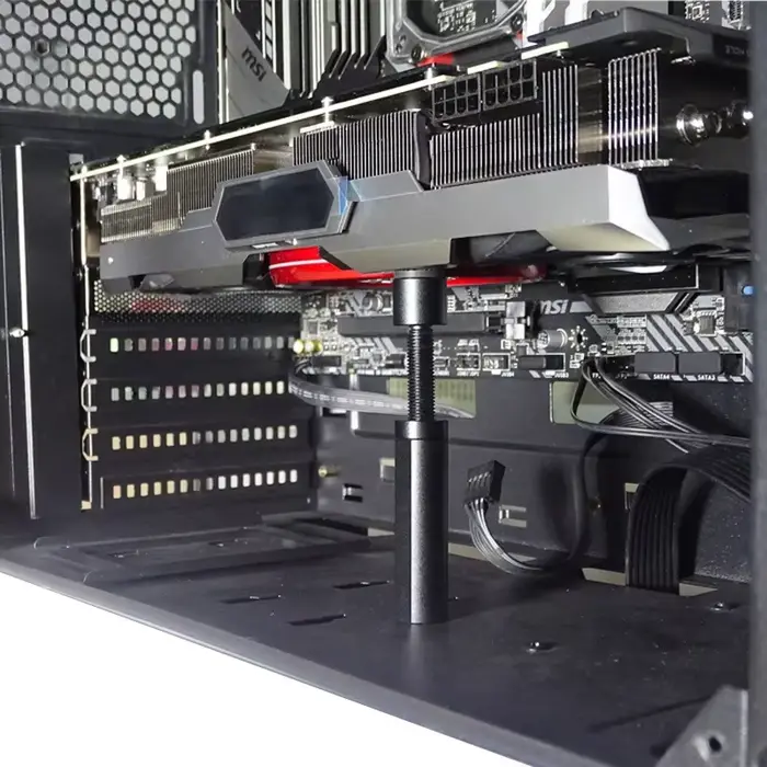 Support de Support de carte graphique GPU en alliage d'aluminium, Support d'affaissement de carte vidéo, Support d'affaissement GPU, Support de montage de boîtier d'ordinateur PC