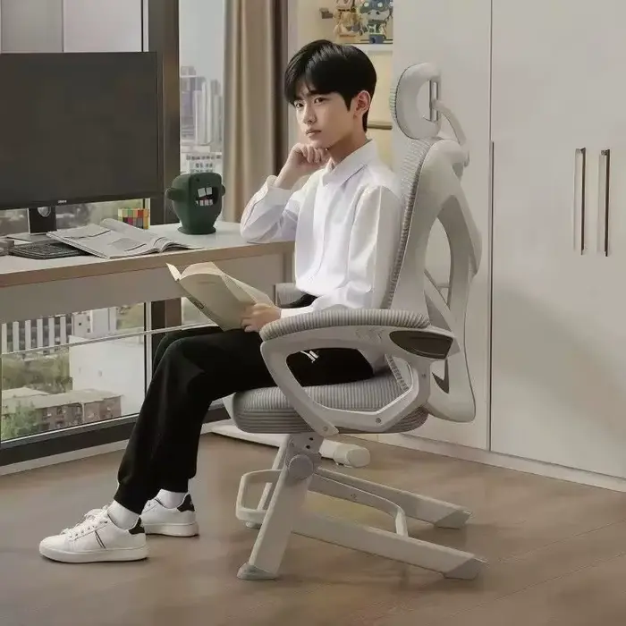 Chaise d'ordinateur, chaise de bureau à domicile, siège confortable inclinable pour une assise sédentaire, chaise ergonomique de jeu et de relaxation, mobilier de siège