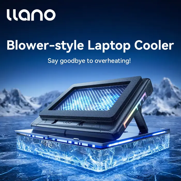 Llano V22 refroidisseur d'ordinateur portable chargement USB avec lumière RGB pour ordinateurs porta