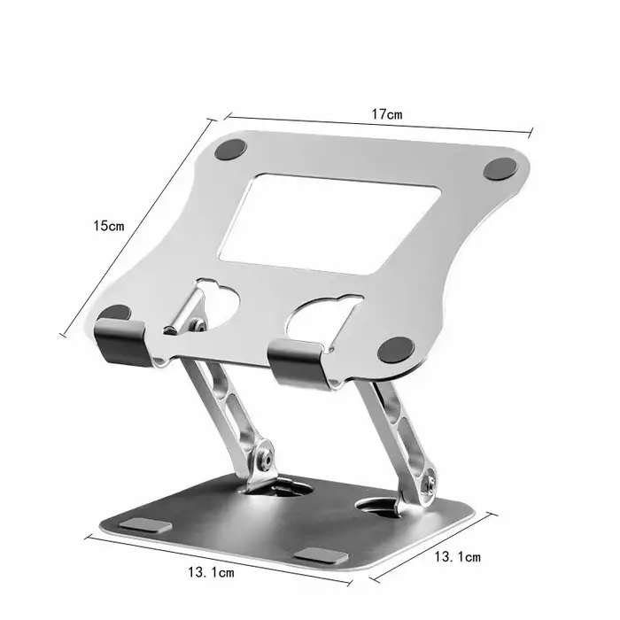Support de tablette de téléphone réglable en alliage d'aluminium, pour ordinateur Portable jusqu'à 1
